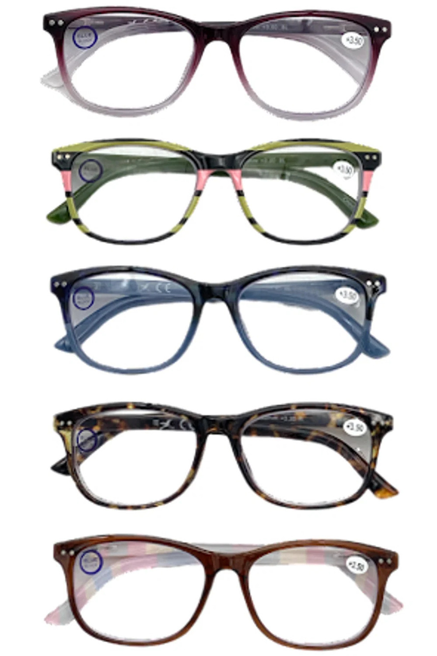 Hummingbird 5-pack Set The Madison Blue Light Readers Assorted
